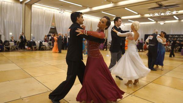 One of our teachers performing with a student at a national dance competition.