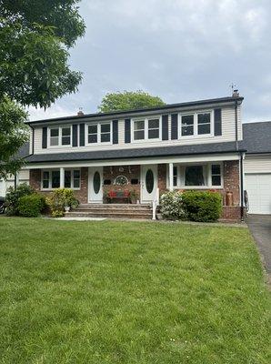 New roof and gutters