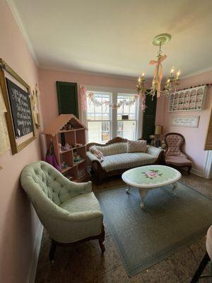 Inside on of the tea rooms