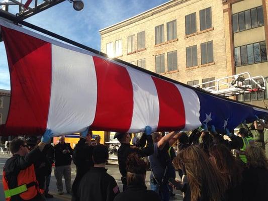 Raising the Flag for Veterans Day