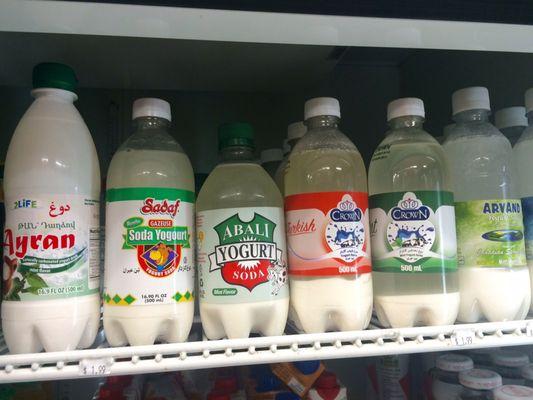 I do not think I even seen such extensive selection of yogurt drinks before!