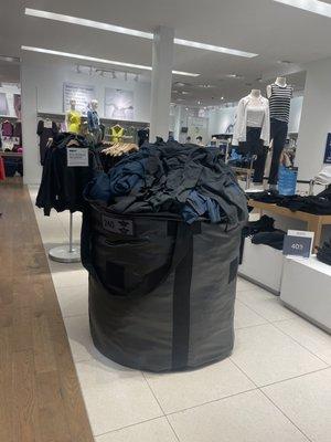 The Kanye bag display