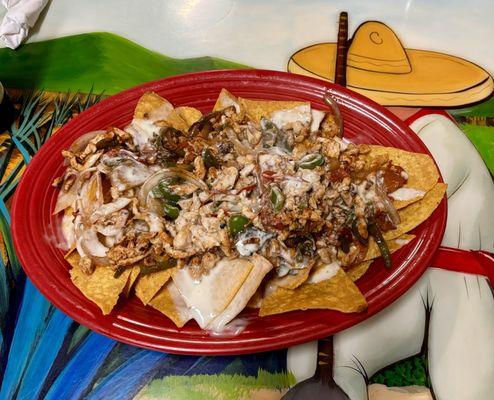 Fajita Nachos-chicken Wonderful!