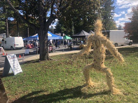 Cute straw man at the entrance!