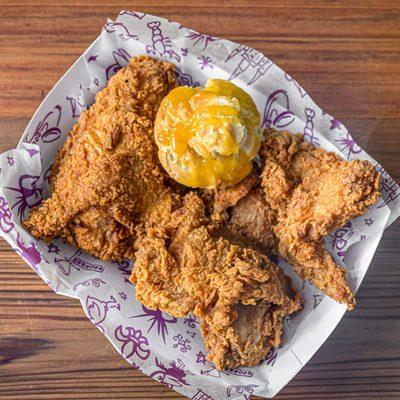 Fried Chicken - St Louis Market - Just steps from Bourbon St. in the French Quarter