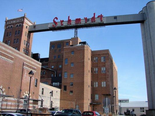 Doing a move at the Historic Schmidt Brewery Site