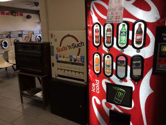 Drink and soap vending