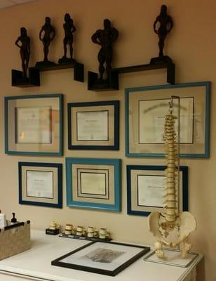 My Chiropractor is a BAD A**!!!  Can you believe she has these babies hidden?  #Trophies