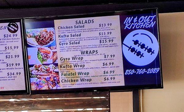 Menu-Salads/Wraps