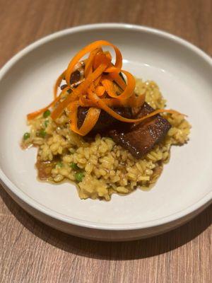 Jerk short rib with curry risotto