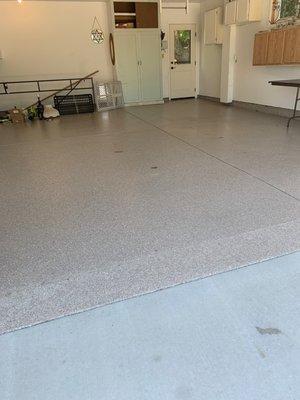 This is the finished garage floor.