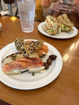 Fresh Smoked Lox Sandwich