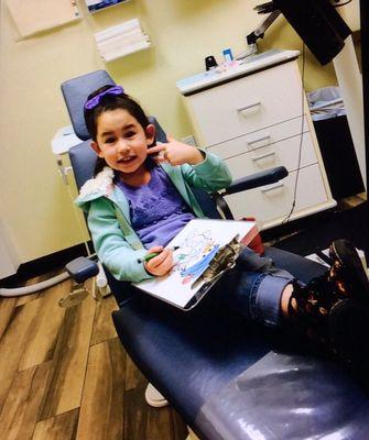 Mela Faye cavity free!