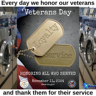 Today, like every day, we honor our veterans and thank them for their service. ​
Hours are as usual
Show your veteran ID for a discount