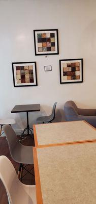 Seating and wall art