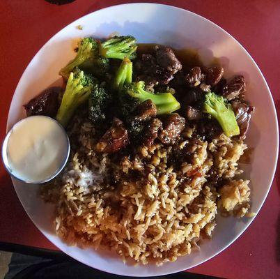 Hibachi steak w/ fried rice