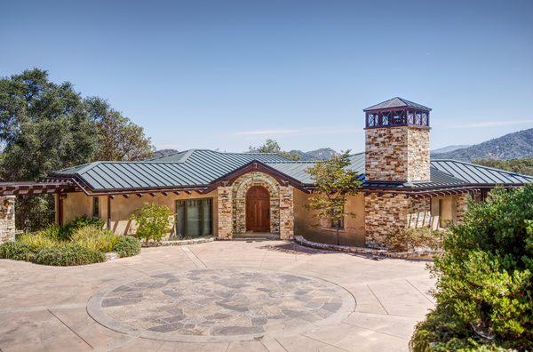 Gorgeous metal roof, compliments of Scudder Roofing!