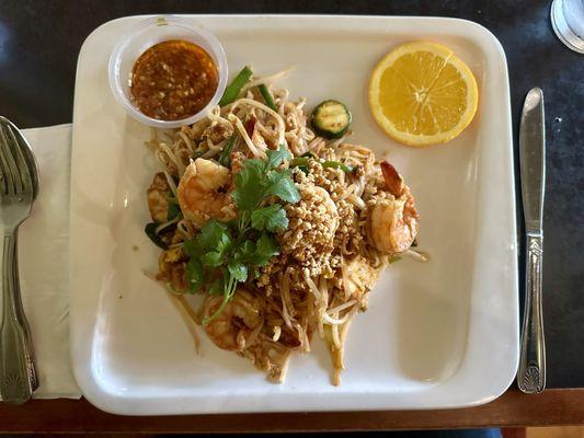 Pad Thai, shrimp.