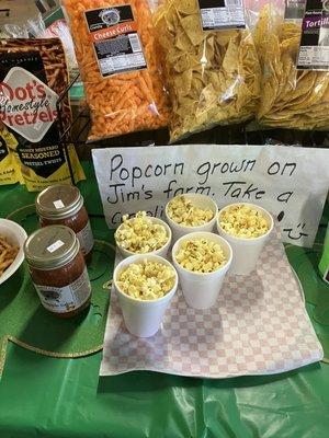 Delicious homegrown popcorn