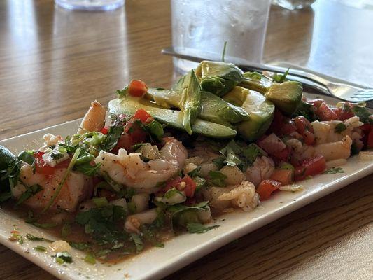 Another view of the ceviche Yucatán