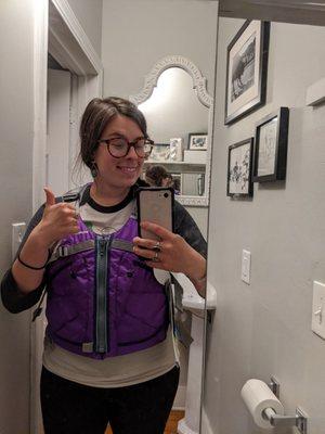 Excited to test out my new life jacket on the kayaks this weekend.