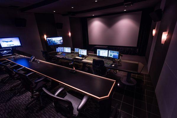 Stage 5 @ 919 N Hollywood Way - Dolby Atmos mix stage for audio post production