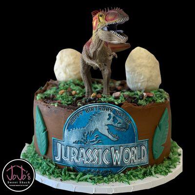 Custom Jurassic World Cake