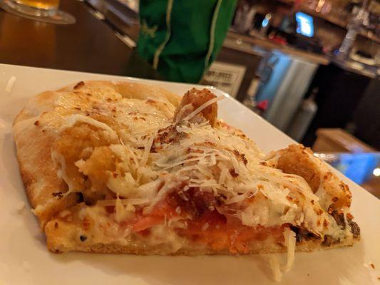 Chicken Carbonara Flat Bread