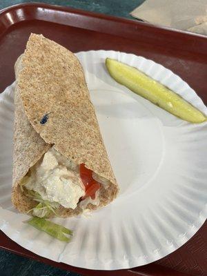 Chicken salad wrap