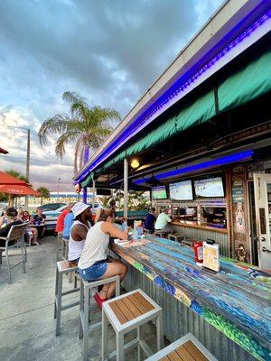 outside seating area