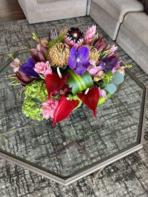 Another view of the beautiful arrangement by Asa!!!