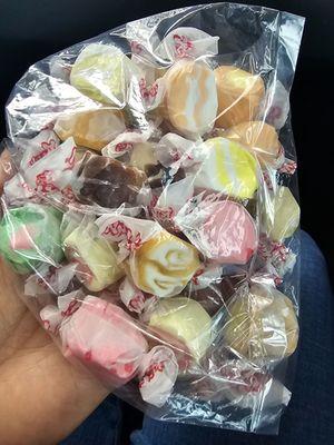 Bag of salt water taffy