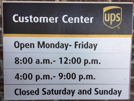 Customer Service Hours