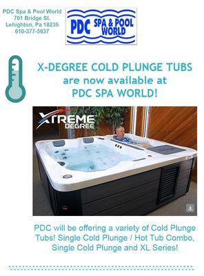 Cold Plunge Tubs PDC Now At PDC Spa & Pool World!