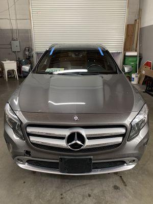 Mercedes GLA250 windshield replacement.. rain or shine we are open!