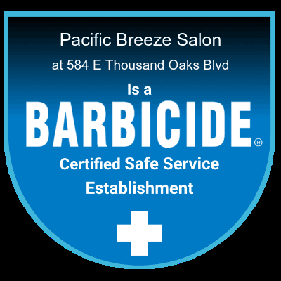 We are a Barbicide Certified Safe Service Establishment!