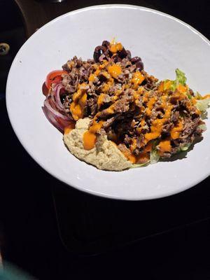 Mediterranean Bowl with ribeye.