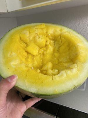 Yellow watermelon!