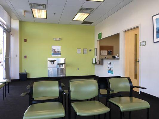 Waiting area and front desk check-in.