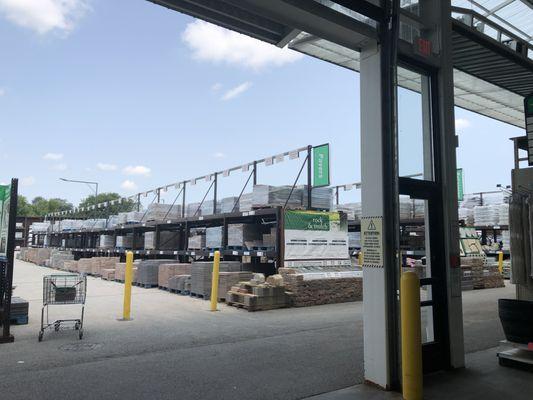 Their spacious outdoor warehouse area.