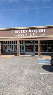 The entrance of Finders Keepers.