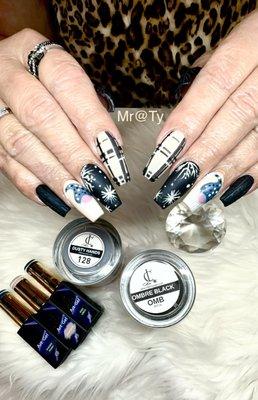 Full set acrylic with design