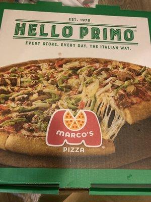 Marcos pizza box