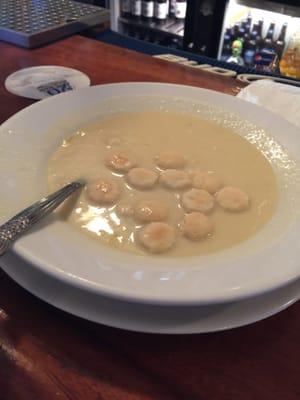 Potato leek soup, yumm!