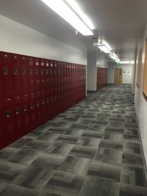 The hallway in the new school building!!