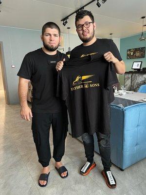 It was an honor to work with the unbeatable Eagle - Khabib Nurmagomedov!