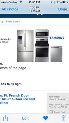 So happy with our new appliances! Ou place that offered a great bundle price!