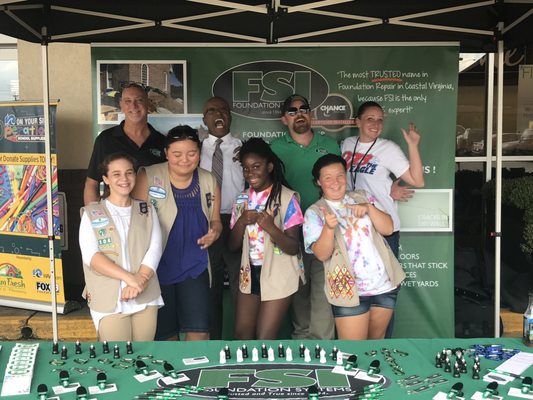 FSI At one of our many community events, this time Operation School Supplies with WAVY 10 and the Girls Scouts of Greater Hampton Roads