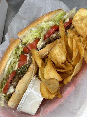 Philly Steak with Hot Chips & Ranch