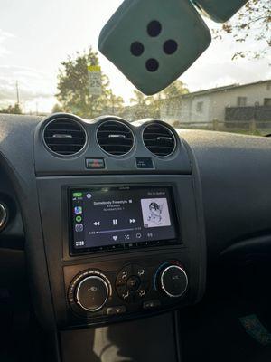 Dashboard with Alpine iXL-W650 shortly after installation